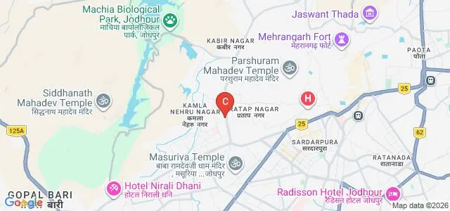 Mahila PG Mahavidyalaya, Jodhpur Map