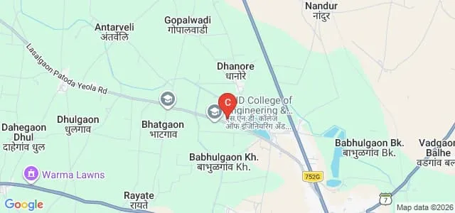 SND College of Pharmacy, Yeola Map
