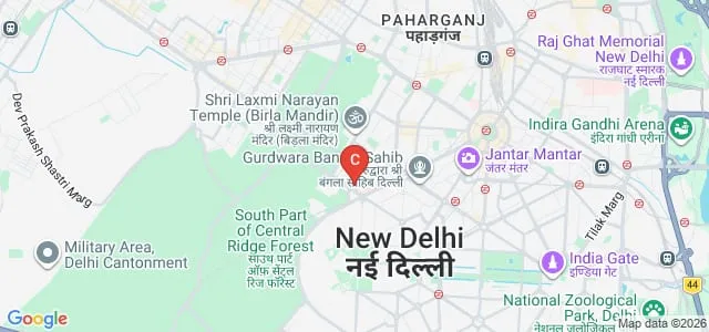 Atal Bihari Vajpayee Institute of Medical Sciences and Dr Ram Manohar Lohia Hospital, New Delhi Map