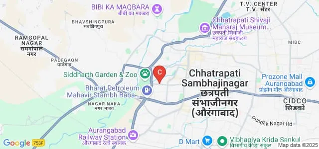 Maratha Education Society's Institute of Management Studies and Information Technology, Aurangabad Map