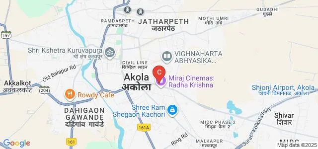 Shri Janata Homoeopathic Medical College, Akola Map