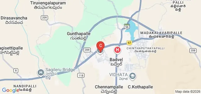 SBVR College of Education, Kadapa Map