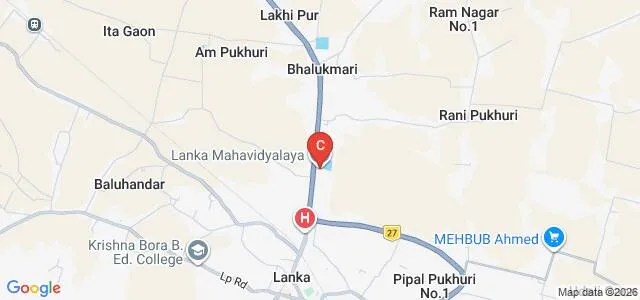Lanka Mahavidyalaya, Nagaon Map