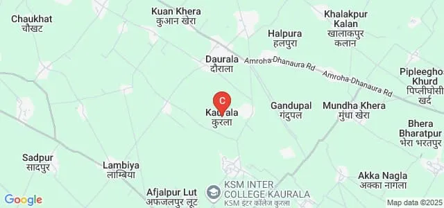 Kundan Singh Memorial Post Graduate Degree College, Kaurala Map