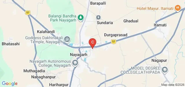 Nayagarh Prajamandal Mahila Mahavidyalaya, Nayagarh Map