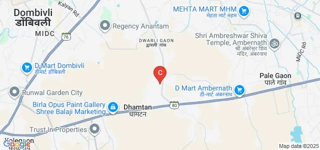 Konark Ideal College of Science and Commerce, Thane Map