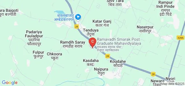 Ram Avadh Smarak PG College, Ambedkar Nagar Map