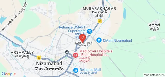 Womens College, Nizamabad Map