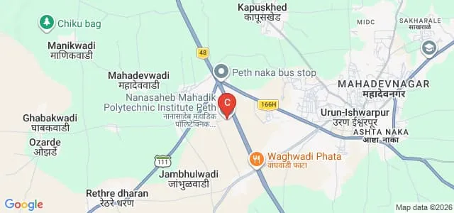 Nanasaheb Mahadik Polytechnic Institute, Sangli Map