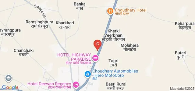 Eklavya Dental College and Hospital, Kotputli Map
