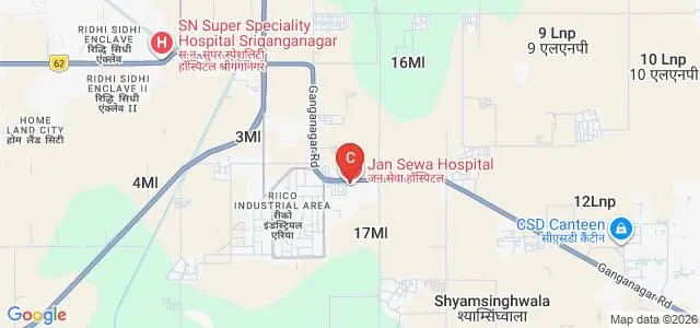 Dr SS Tantia Medical College Hospital and Research Centre, Sri Ganganagar Map