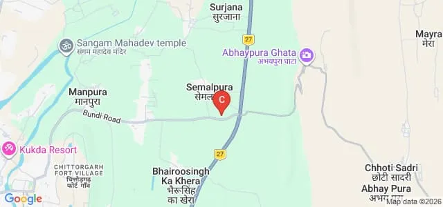 Meera Mahila College D El Ed, Chittorgarh Map