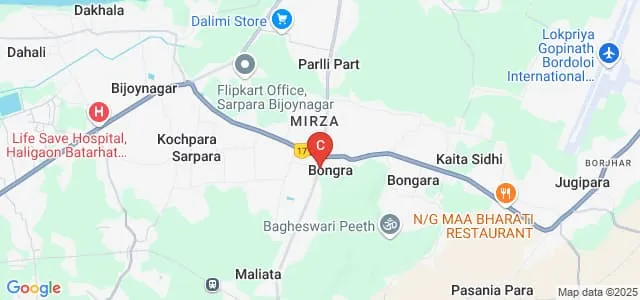 Dakshin Kamrup College, Mirza Map