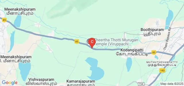 Bharath Niketan Engineering College, Theni Map