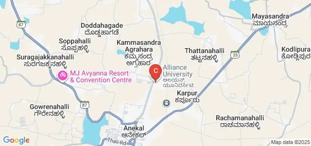 Centre of Excellence in Public Policy, Sustainability and ESG Research, Alliance University, Bengaluru Map