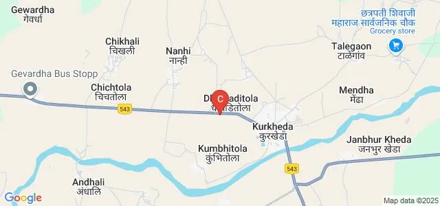 DK Mahila Mahavidyalaya, Kurkheda Map
