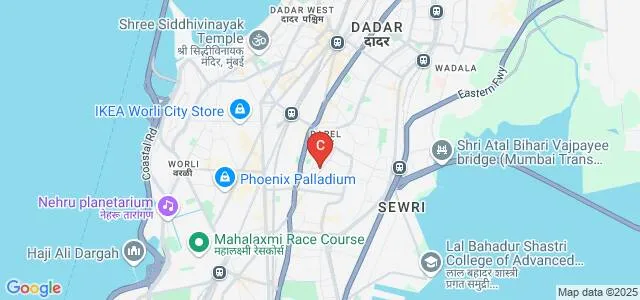 Maharshi Dayanand College of Arts Science and Commerce, Parel Map