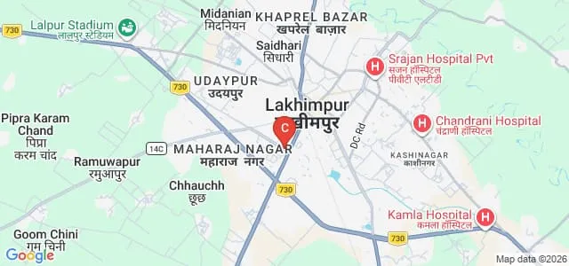 Sri Guru Nanak Mahavidyalaya, Lakhimpur Kheri Map