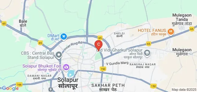 DGB Dayanand Law College, Solapur Map