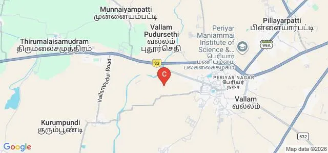 Ponnaiyah Ramajayam Institute of Science and Technology, Kumbakonam Map