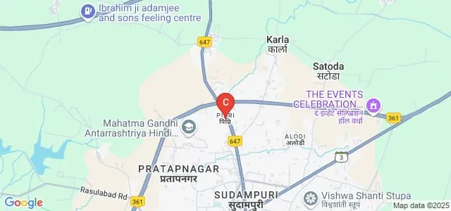 SJ Grameen Seva Mahavidyalaya, Pipri Map