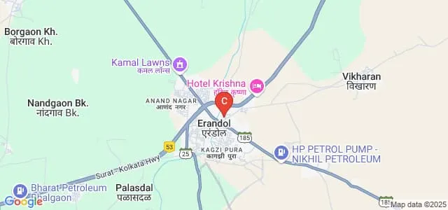 Dadasaheb Digambar Shankar Patil Arts Commerce and Science College, Erandol Map