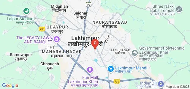 Ganna Kisan Mahavidyalaya, Kheri Map