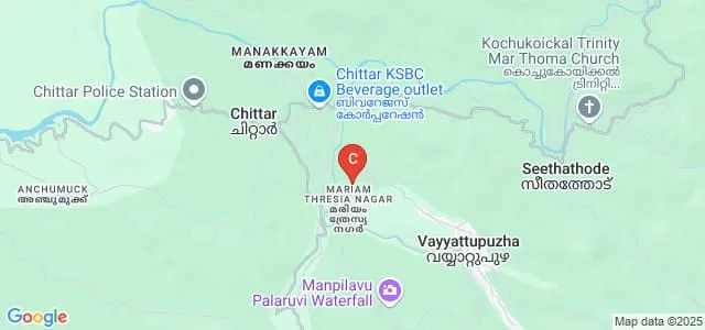 Sree Narayana Arts and Science College, Chittar Map