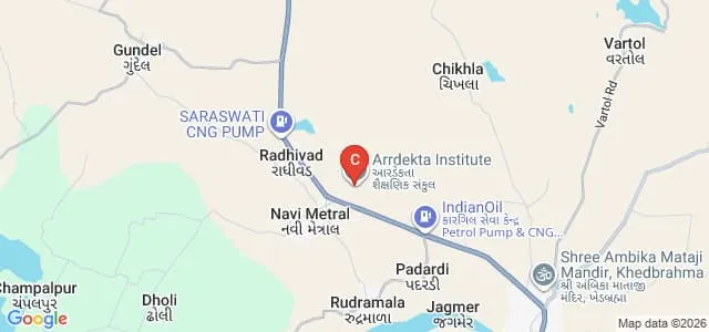 Arrdekta Institute of Technology Homoeopathy, Sabarkantha Map