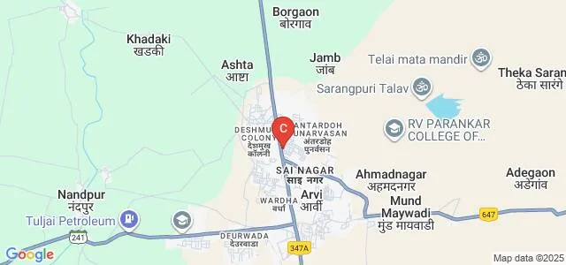 Krishak Education Society's Arts Commerce and Science College, Arvi Map