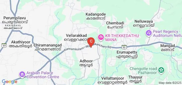 Thejus College of Architecture, Thrissur Map