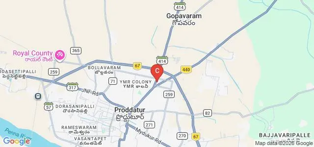 Sri Kamisetty Subbarao Chennamma Degree College, Proddatur Map