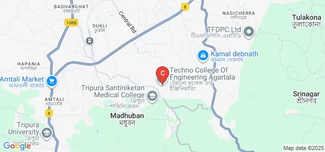 Techno College of Engineering, Agartala Map