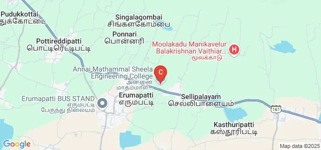Annai Mathammal Sheela Engineering College, Namakkal Map