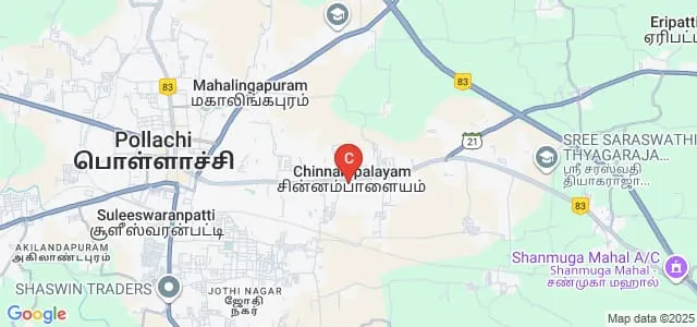 Nachimuthu Polytechnic College, Pollachi Map