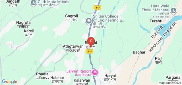 Chintpurni Institute of Nursing, Bungal Map