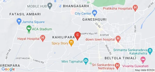Asian Institute of Paramedical Sciences, Guwahati Map