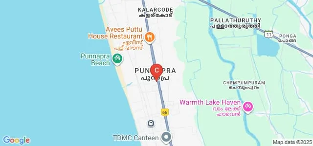 Carmel Polytechnic College, Alappuzha Map
