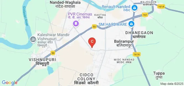 Vasantrao Naik Mahavidyalaya, Nanded Map