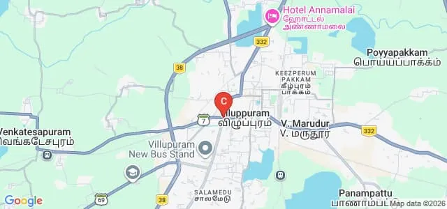 Sri Balaji College of Education, Villupuram Map