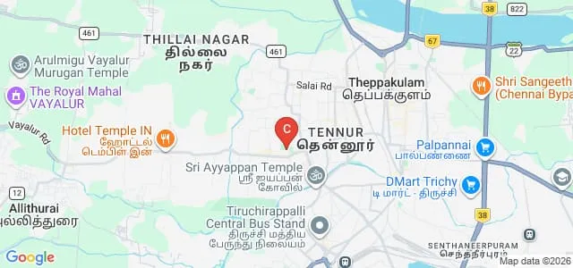 Bishop Heber College, Tiruchirappalli Map