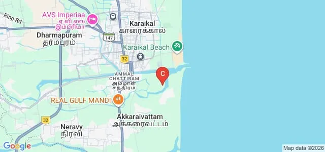 Avvaiyar Government College for Women, Karaikal Map