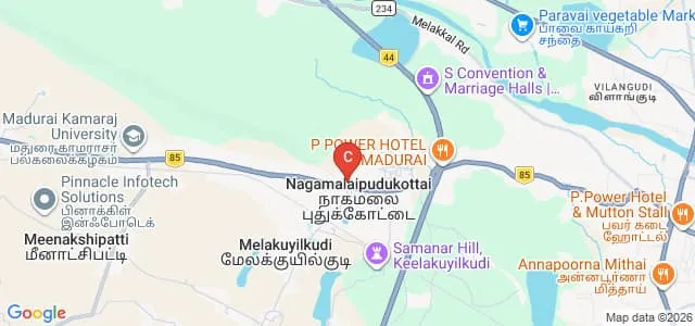 Nadar Mahajana Sangam S Vellaichamy Nadar College, Madurai Map