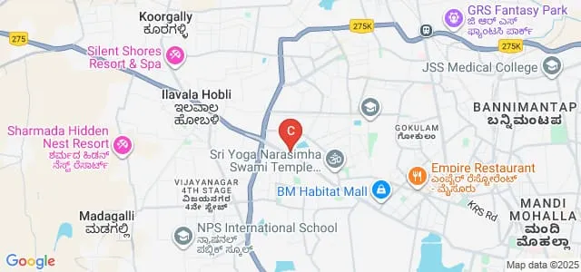 Charkos College of Nursing, Mysuru Map