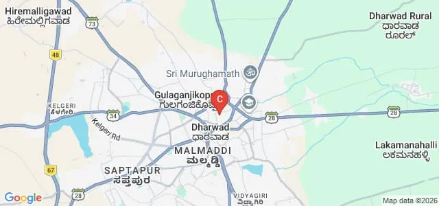 Shri KG Nadgir College of Physical Education, Dharwad Map