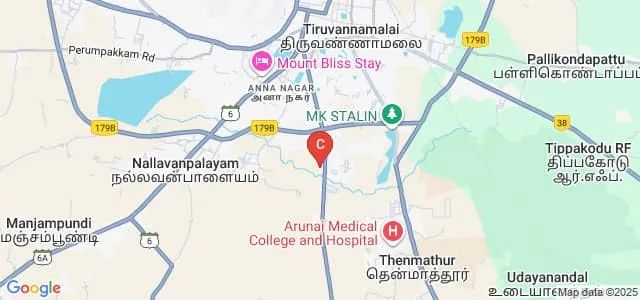 Vignesh Nursing College, Tiruvannamalai Map
