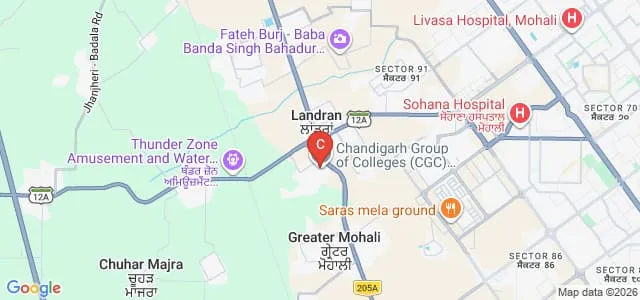 CGC College of Engineering, Landran Campus, Mohali Map