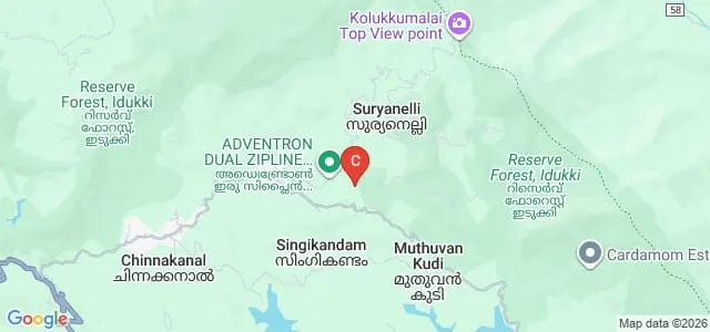 Munnar Catering College, Munnar Map