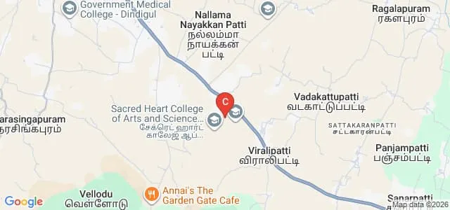 Sacred Heart College of Arts and Science, Dindigul Map