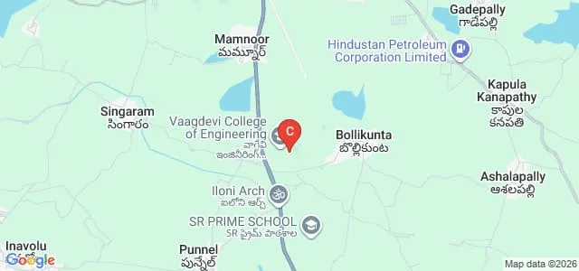 Vaagdevi Institute of Pharmaceutical Sciences, Bollikunta Map